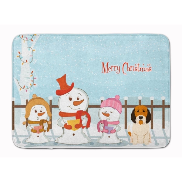 Carolines Treasures Christmas Petit Basset Griffon Veenden Machine Washable Memory Foam Mat BB2410RUG - main